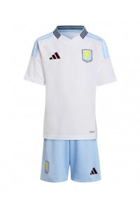 Fotbalové Dres Aston Villa Dětské Venkovní Oblečení 2024-25 Krátký Rukáv (+ trenýrky)